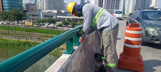 Obras Realizadas no Viaduto Goldfarb